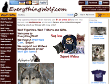 Tablet Screenshot of everythingwolf.com